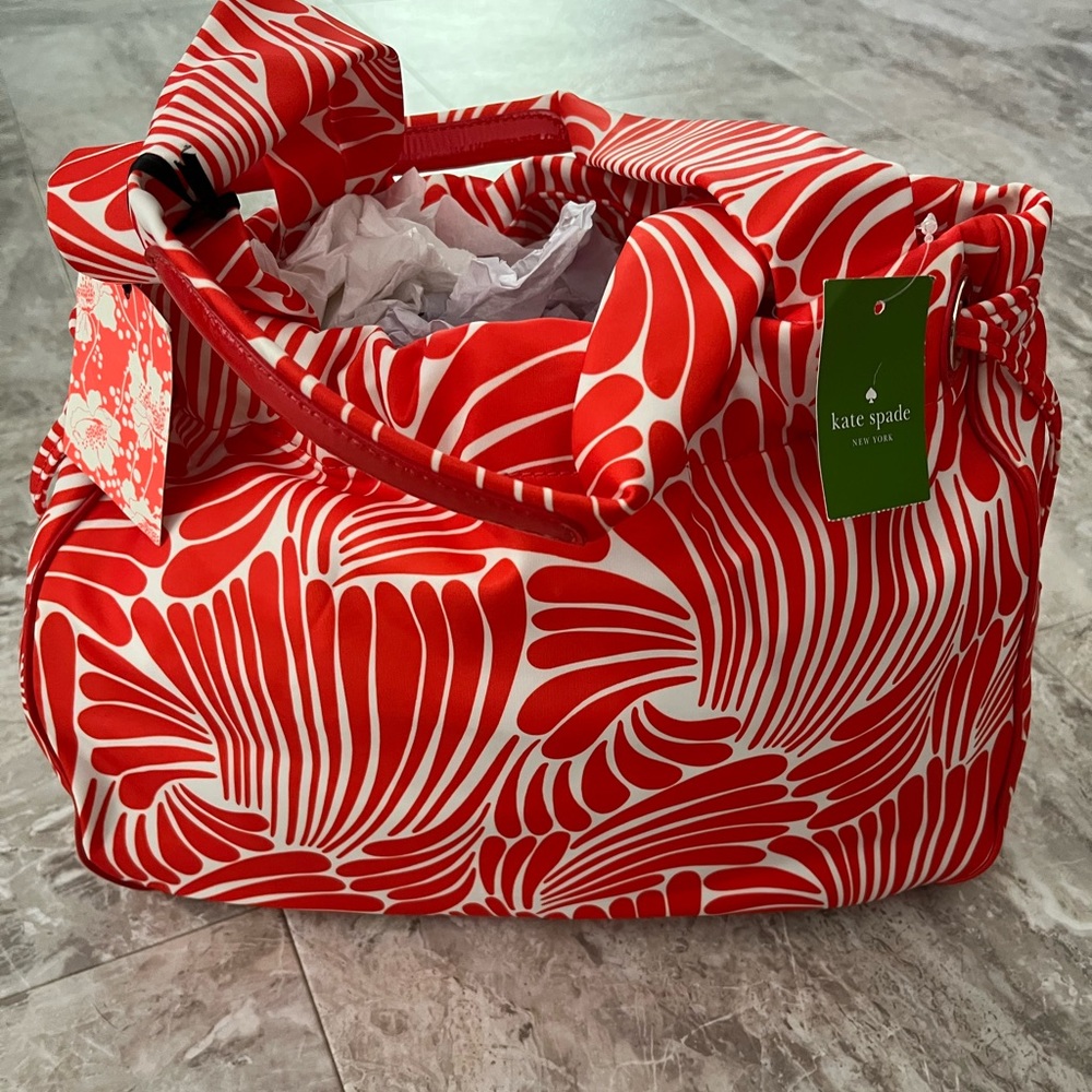 Florence Broidhurst for Kate Spade NWT Suzy nylon. Draw string top